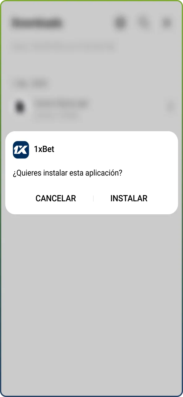 Ejecuta el archivo descargado para completar el proceso de instalación de la app.