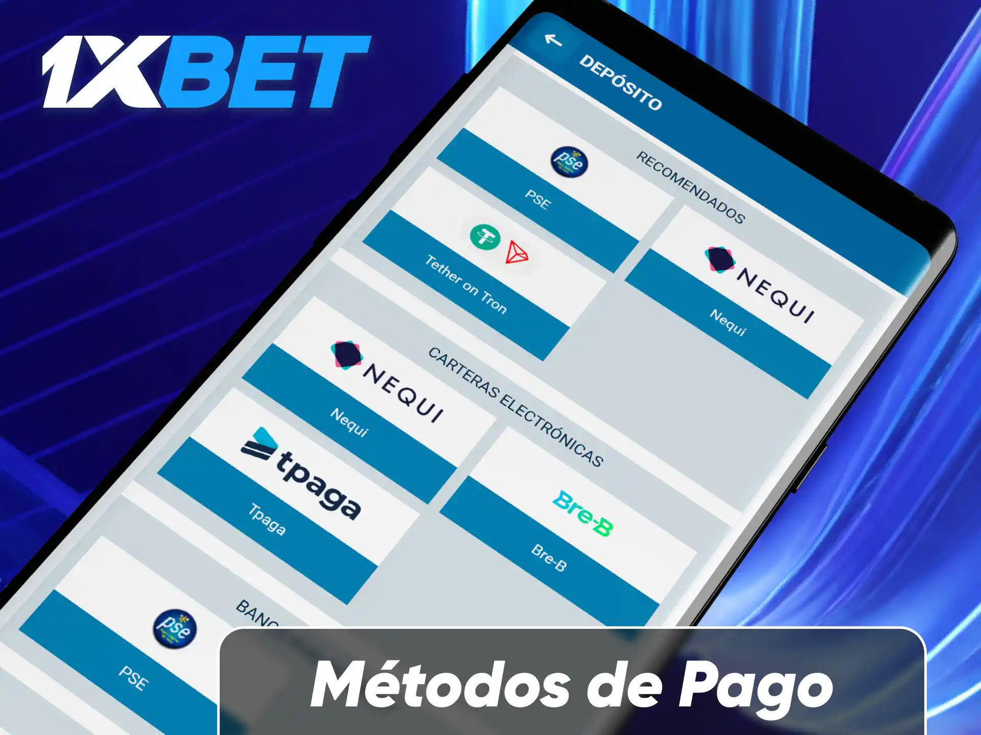Realiza depósitos y retiros seguros en 1xBet Colombia utilizando diversos métodos de pago.