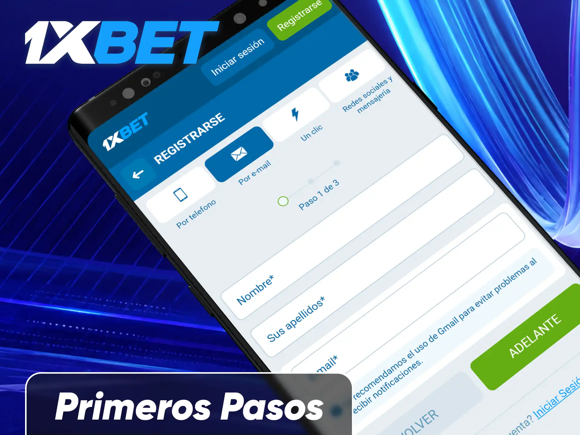 Comienza a usar la app de 1xBet y aprovecha todas sus funciones.