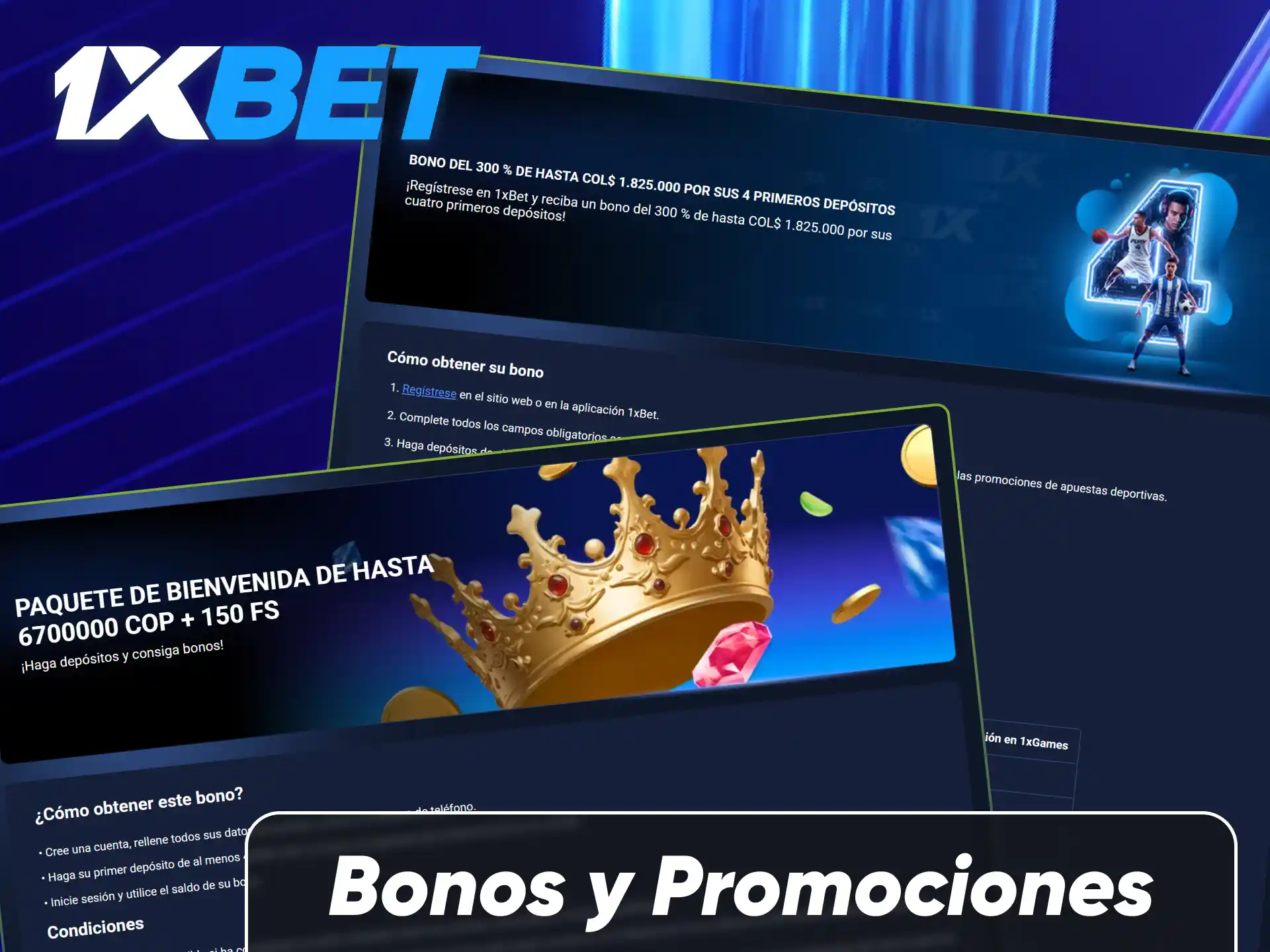 Reclama bonos y promociones de 1xBet para jugar Aviator.