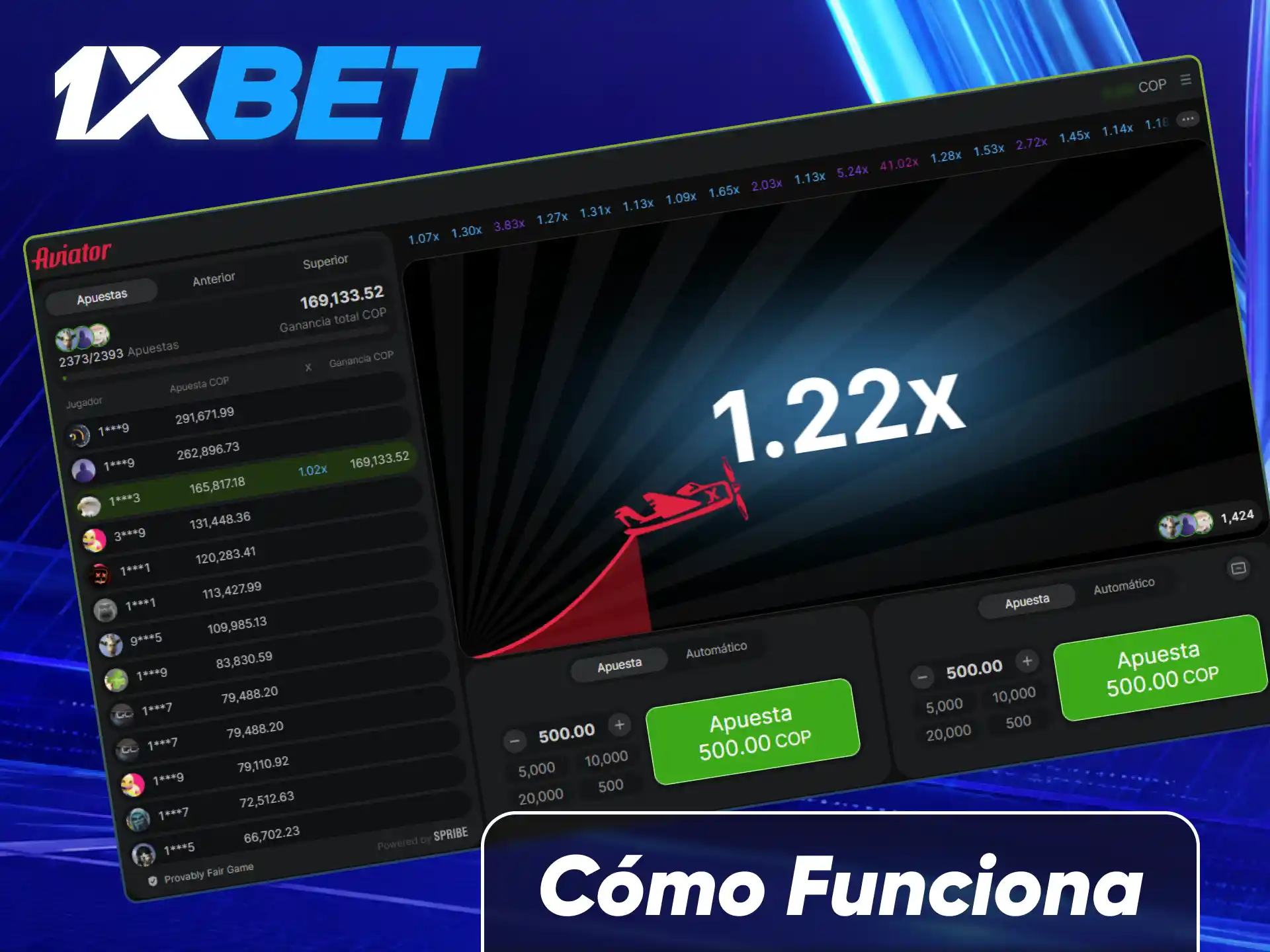 Descubre cómo funciona una ronda de Aviator en 1xBet y comienza a ganar.