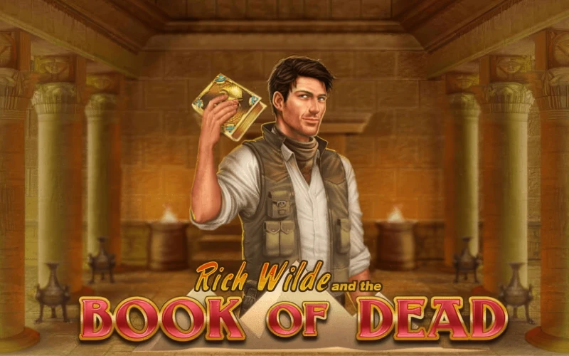 Explora tumbas antiguas junto al aventurero Rich Wilde en la popular tragamonedas Book of Dead.