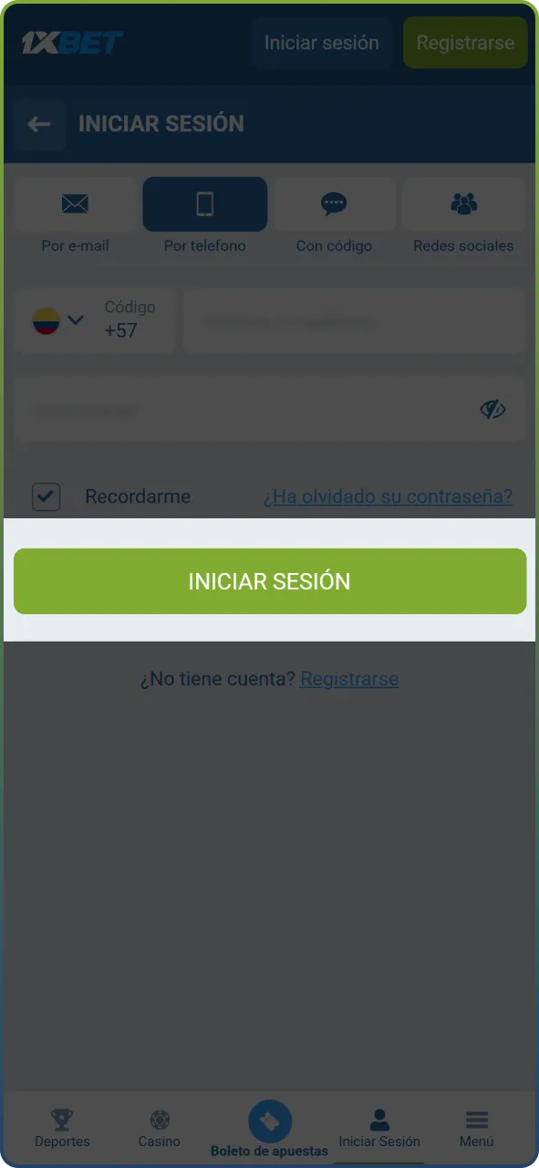 Haz clic en el botón de confirmación para acceder a tu panel principal de usuario y gestionar tu cuenta.