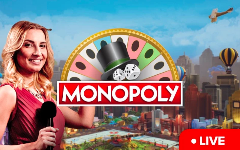Juega al popular Monopoly Live en vivo dentro de 1xBet.