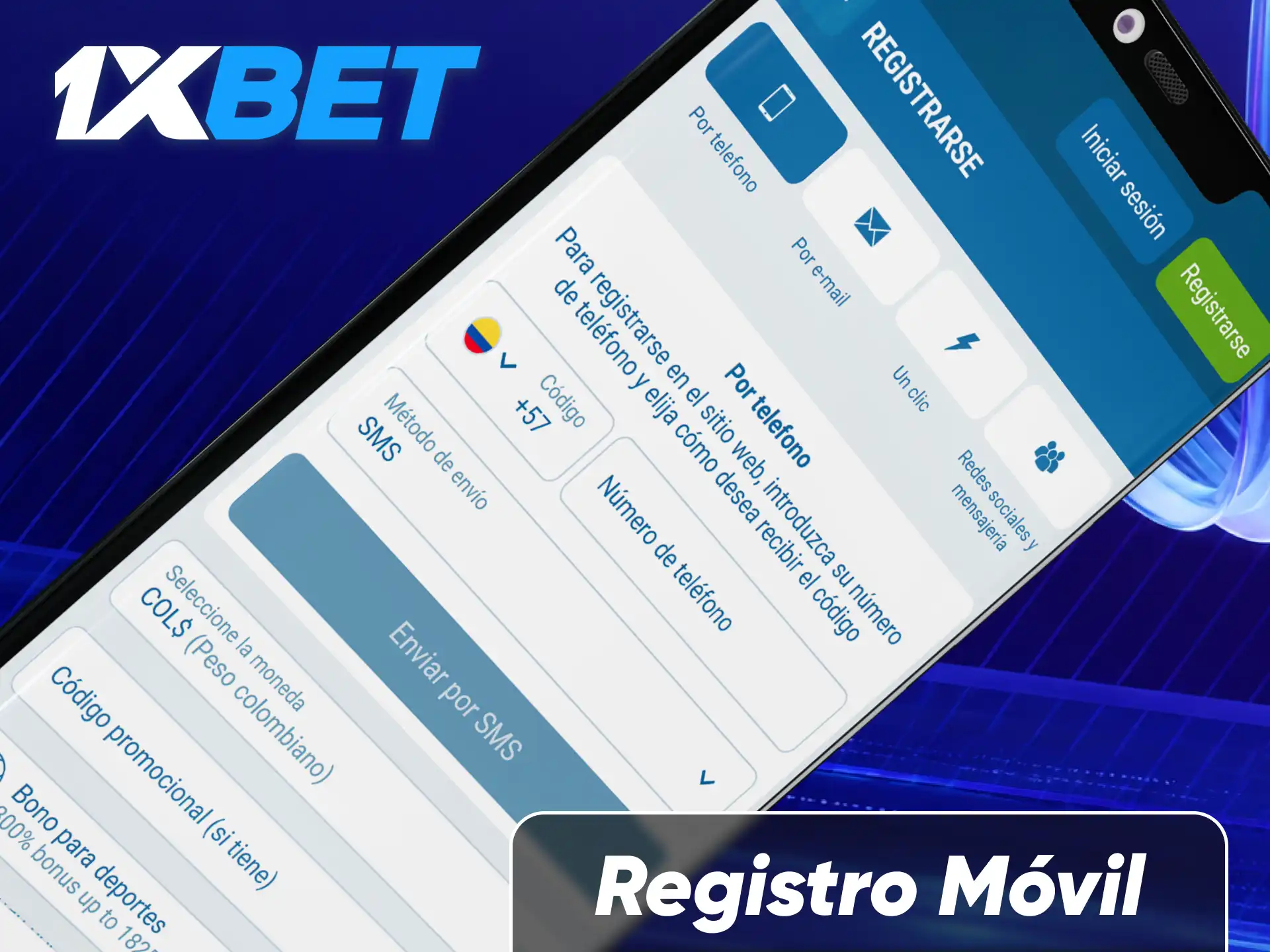 Descubre las facilidades de crear tu cuenta directamente desde la aplicación móvil o a través de la versión web adaptada para smartphones y tabletas en 1xBet.